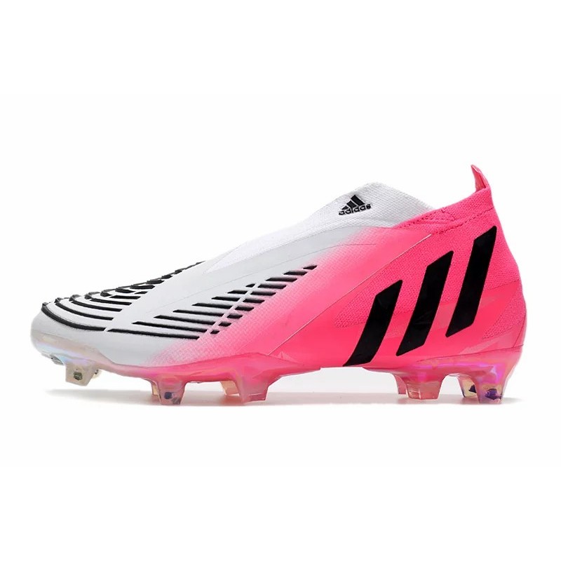 Botas de Fútbol Adidas Predator Edge FG Unisex Blanco&Rosa (#36~#45)