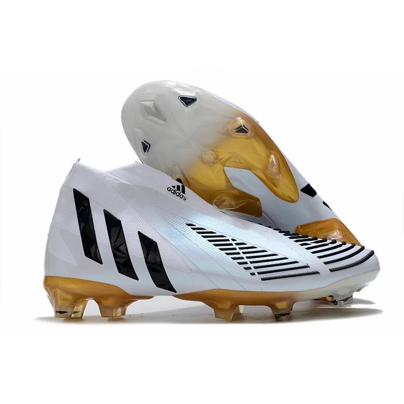 Botas de Fútbol Adidas Predator Edge Geometric+ FG Blanco&Negro (#39~#45)