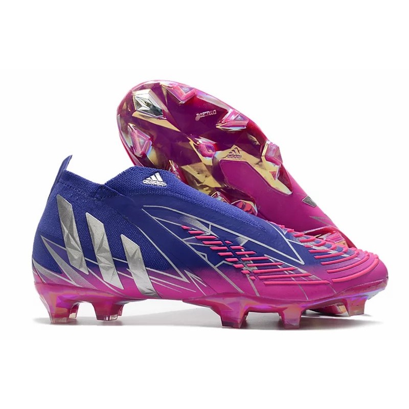 Botas de Fútbol Adidas Predator Edge Geometric+ FG Azul&Rosa (#39~#45)