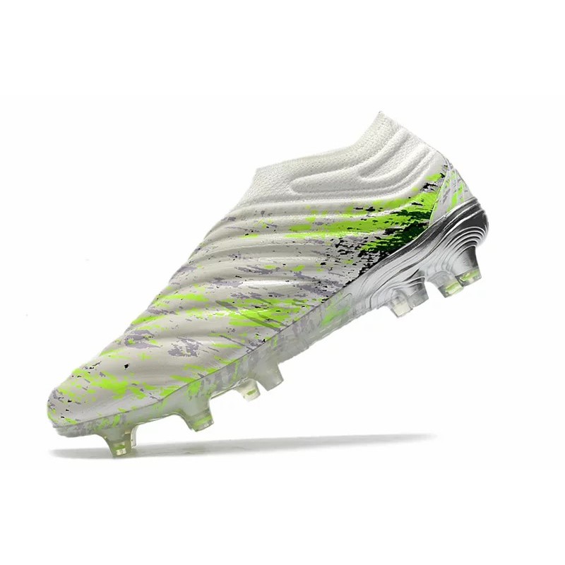Botas de Fútbol Adidas Copa 20+ FG Blanco&Plateado&Verde Fluorescente (#39~#45)