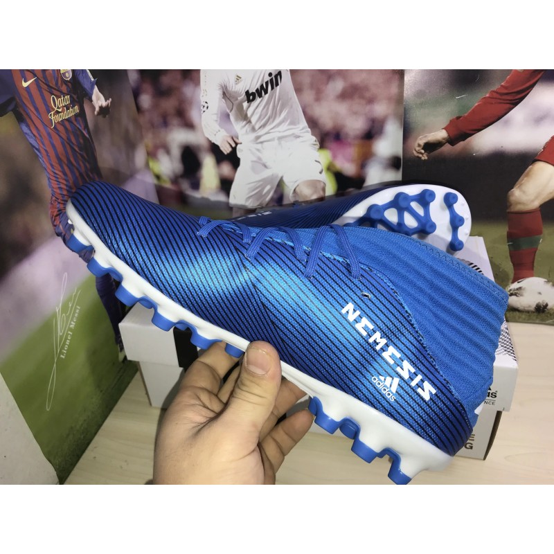 Botas de Fútbol Adidas Nemeziz 19.3 AG Unisex Azul (#36~#45)