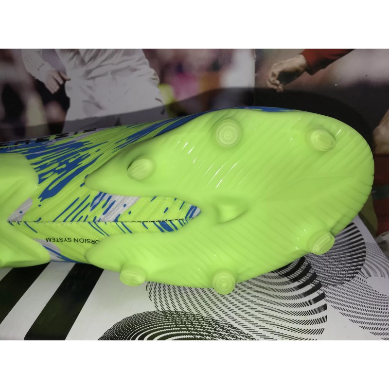Botas de Fútbol Adidas Nemeziz 19+ Uniforia Pack FG Azul Marino  /  Blanco&Verde Fluorescente  /  Blanco&Rosado  /  Púrpura  /  Rojo  /  Negro  /  Azul  /  Gris&Plateado  /  Azul Marino&Rojo (#39~#45)