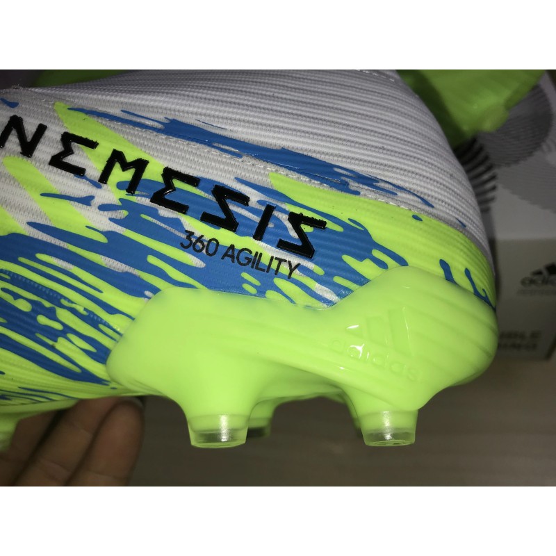 Botas de Fútbol Adidas Nemeziz 19+ Uniforia Pack FG Azul Marino  /  Blanco&Verde Fluorescente  /  Blanco&Rosado  /  Púrpura  /  Rojo  /  Negro  /  Azul  /  Gris&Plateado  /  Azul Marino&Rojo (#39~#45)