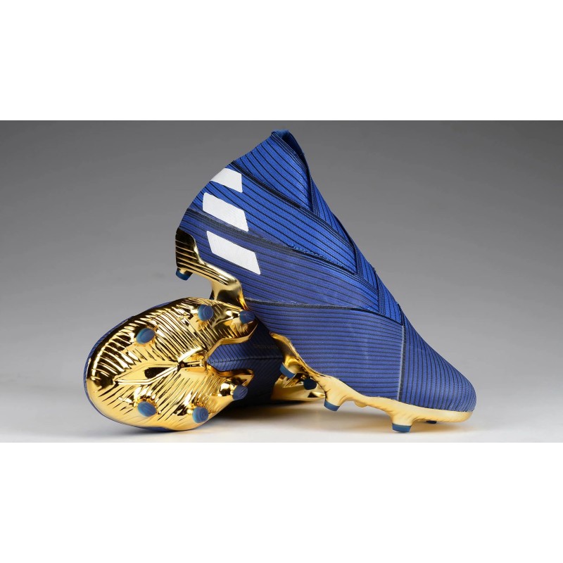 Botas de Fútbol Adidas Nemeziz 19+ Uniforia Pack FG Azul Marino  /  Blanco&Verde Fluorescente  /  Blanco&Rosado  /  Púrpura  /  Rojo  /  Negro  /  Azul  /  Gris&Plateado  /  Azul Marino&Rojo (#39~#45)