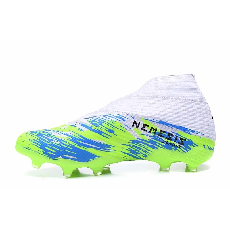 Botas de Fútbol Adidas Nemeziz 19+ Uniforia Pack FG Azul Marino  /  Blanco&Verde Fluorescente  /  Blanco&Rosado  /  Púrpura  /  Rojo  /  Negro  /  Azul  /  Gris&Plateado  /  Azul Marino&Rojo (#39~#45)