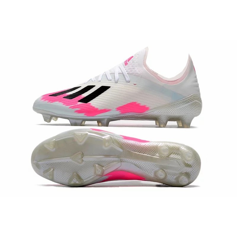 Botas de Fútbol Adidas X 19.1 FG Blanco&Rosa (#39~#45)