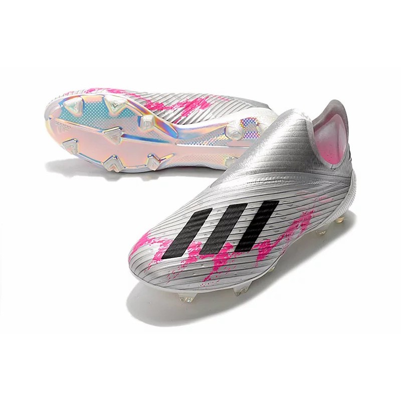 Botas de Fútbol Adidas X 19+ FG Plateado / Azul (#39~#45)