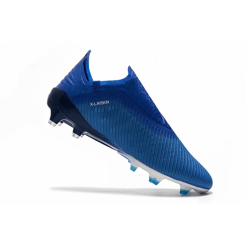 Botas de Fútbol Adidas X 19+ FG Plateado / Azul (#39~#45)