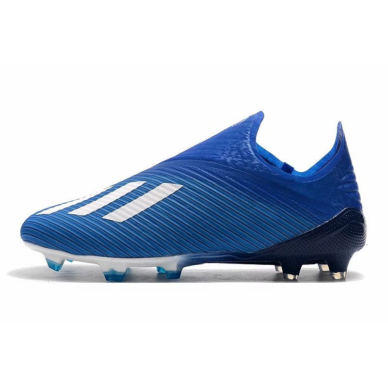 Botas de Fútbol Adidas X 19+ FG Plateado / Azul (#39~#45)