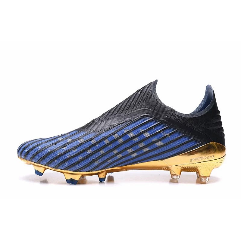 Botas de Fútbol Adidas X 19+ FG Negro&Azul (#39~#45)