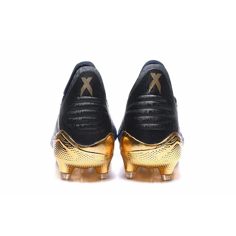 Botas de Fútbol Adidas X 19+ FG Negro&Azul (#39~#45)