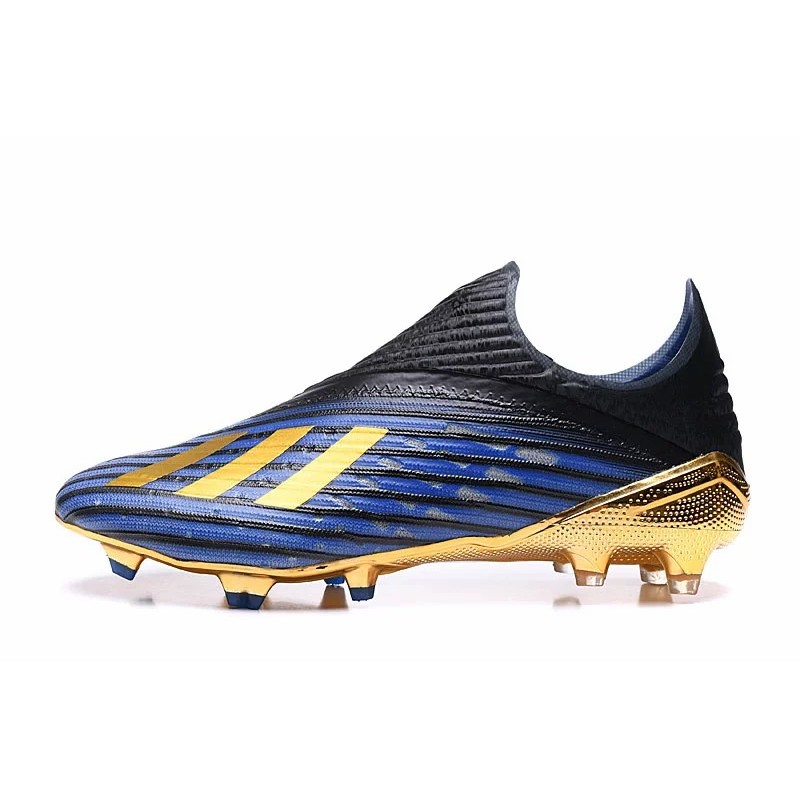 Botas de Fútbol Adidas X 19+ FG Negro&Azul (#39~#45)