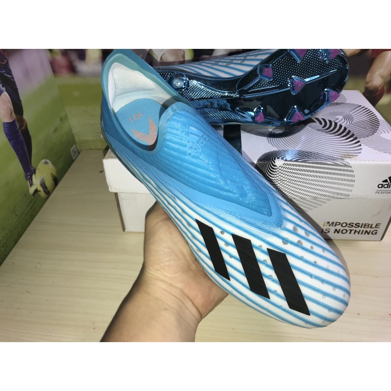 Botas de Fútbol Adidas X 19+ FG Azul (#39~#45)