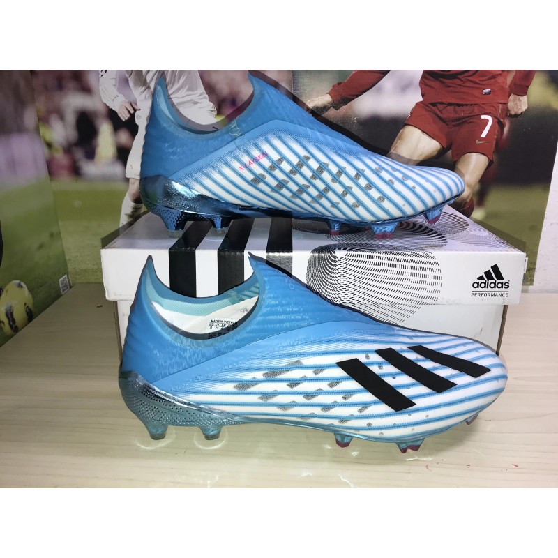 Botas de Fútbol Adidas X 19+ FG Azul (#39~#45)