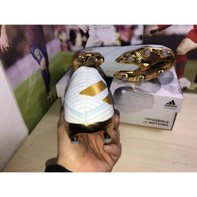 Botas de Fútbol Adidas Nemeziz Messi 19.1 FG Blanco (#39~#45)