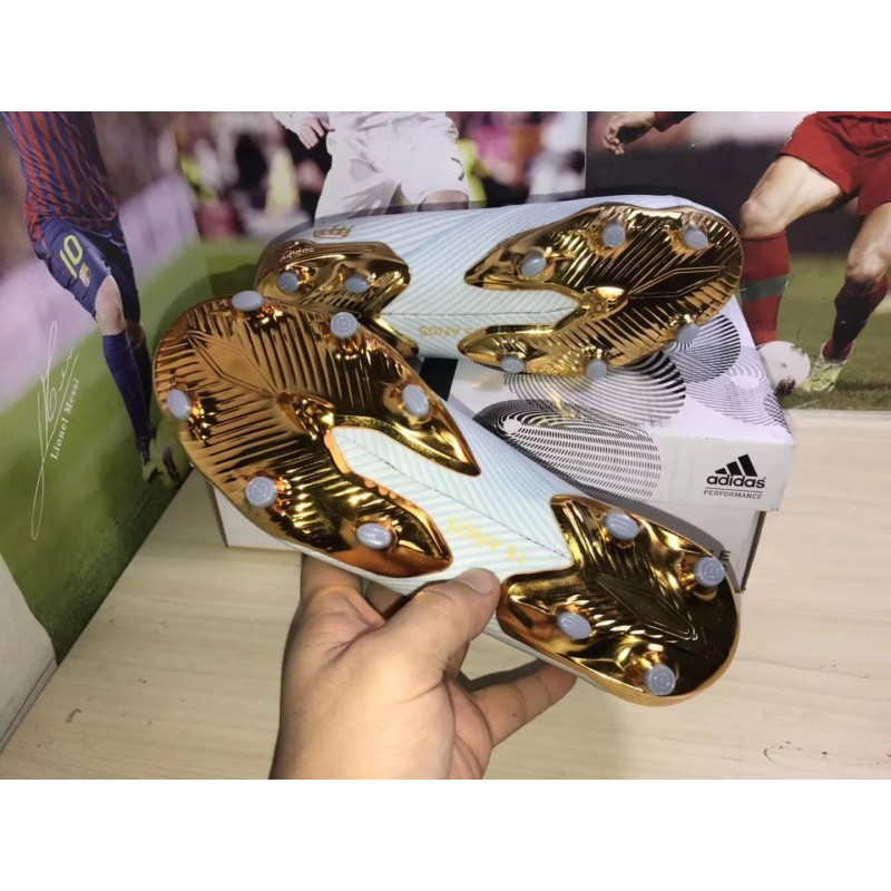 Botas de Fútbol Adidas Nemeziz Messi 19.1 FG Blanco (#39~#45)