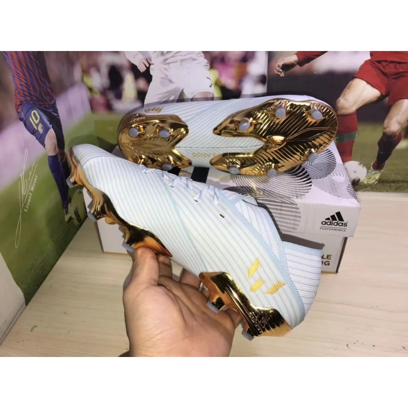 Botas de Fútbol Adidas Nemeziz Messi 19.1 FG Blanco (#39~#45)