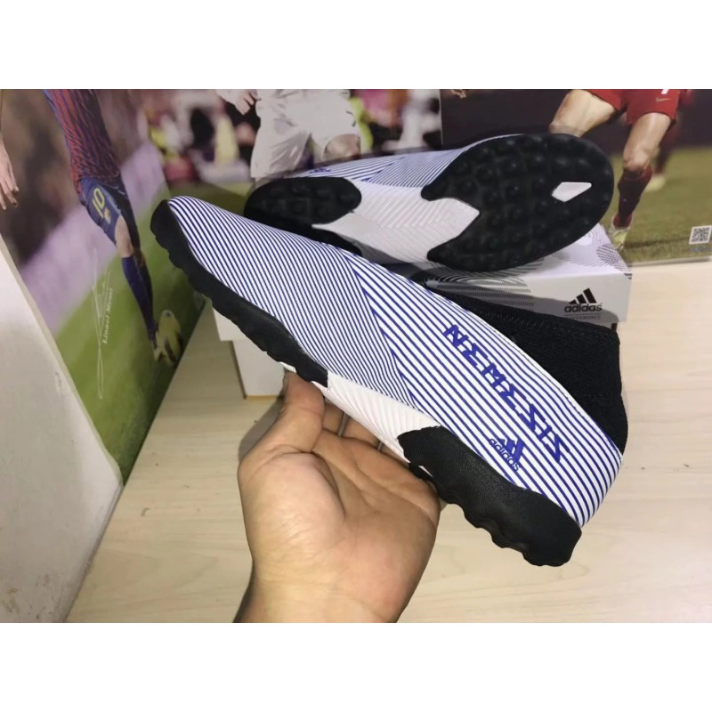 Botas de Fútbol Adidas Nemeziz 19.3 Laceless TF Azul / Rojo / Blanco / Verde Fluorescente / Púrpura / Azul Marino (#39~#45)