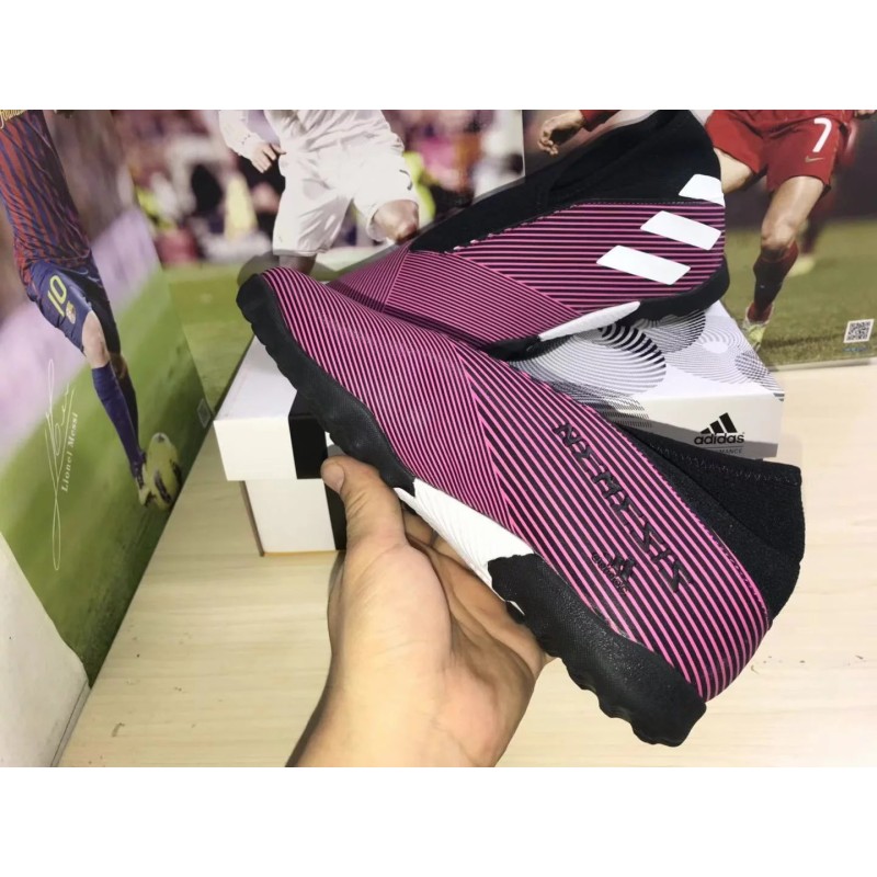 Botas de Fútbol Adidas Nemeziz 19.3 Laceless TF Azul / Rojo / Blanco / Verde Fluorescente / Púrpura / Azul Marino (#39~#45)
