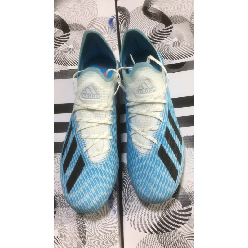 Botas de Fútbol Adidas X 19.1 AG Azul&Blanco (#38~#45)