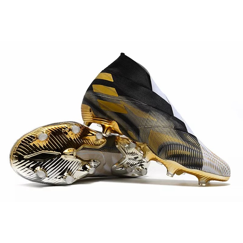 Botas de Fútbol Adidas Nemeziz FG Hombre Blanco&Dorado (#38~#45)