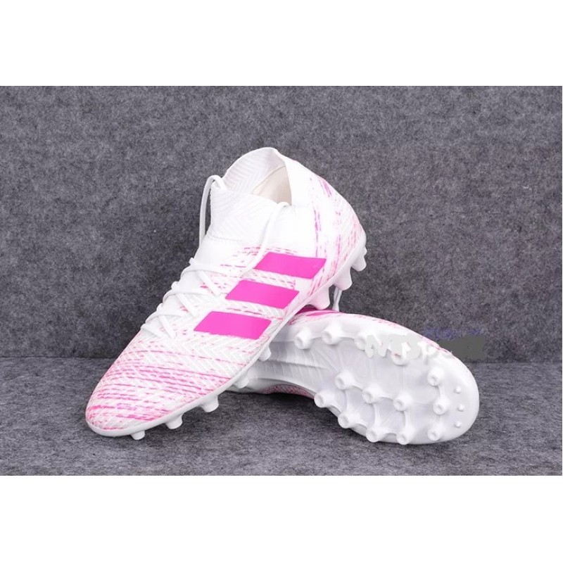 Botas de Fútbol Adidas Nemeziz Messi 18.1 AG Hombre Blanco&Rosa (#39~#45)