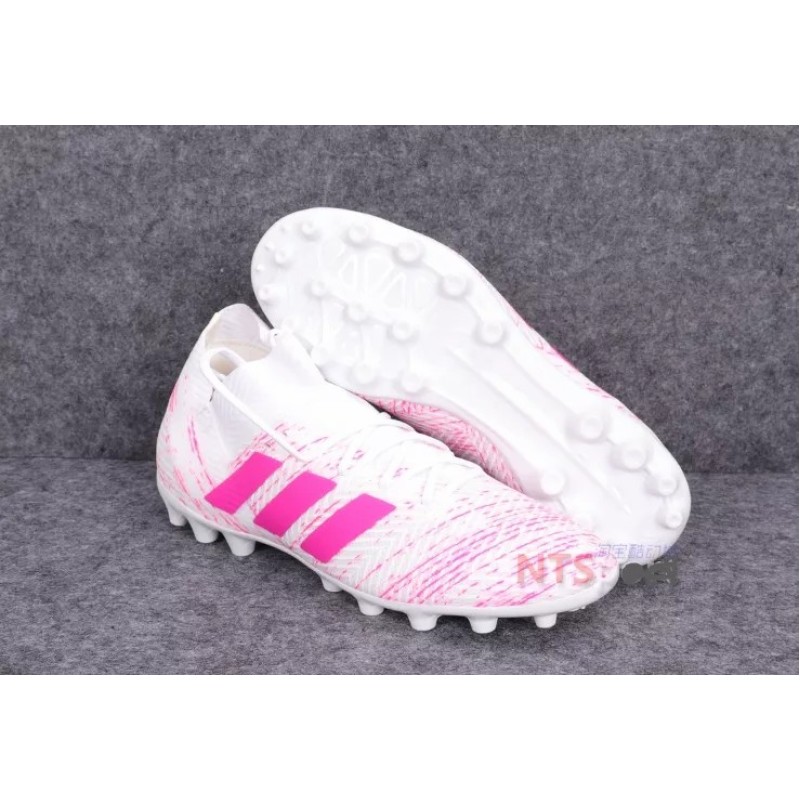 Botas de Fútbol Adidas Nemeziz Messi 18.1 AG Hombre Blanco&Rosa (#39~#45)