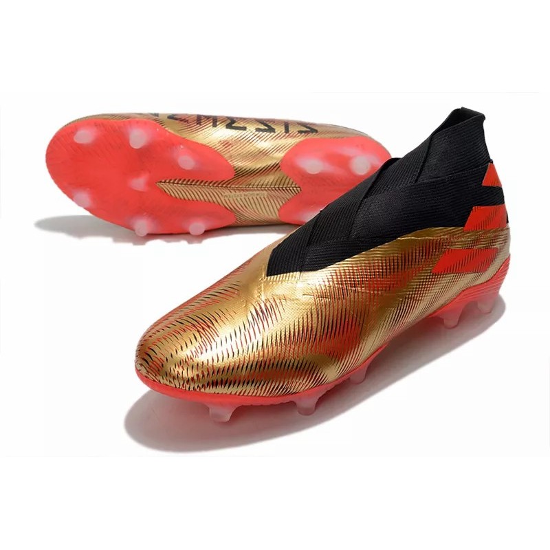 Botas de Fútbol Adidas Nemeziz 19 FG Hombre Dorado / Plateado / Blanco (#39~#45)