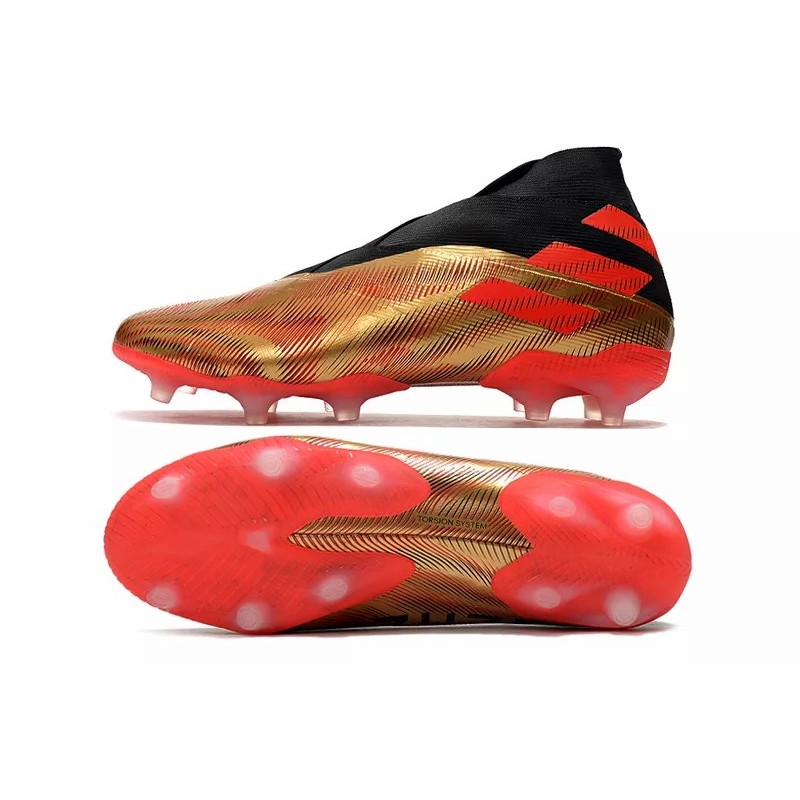 Botas de Fútbol Adidas Nemeziz 19 FG Hombre Dorado / Plateado / Blanco (#39~#45)