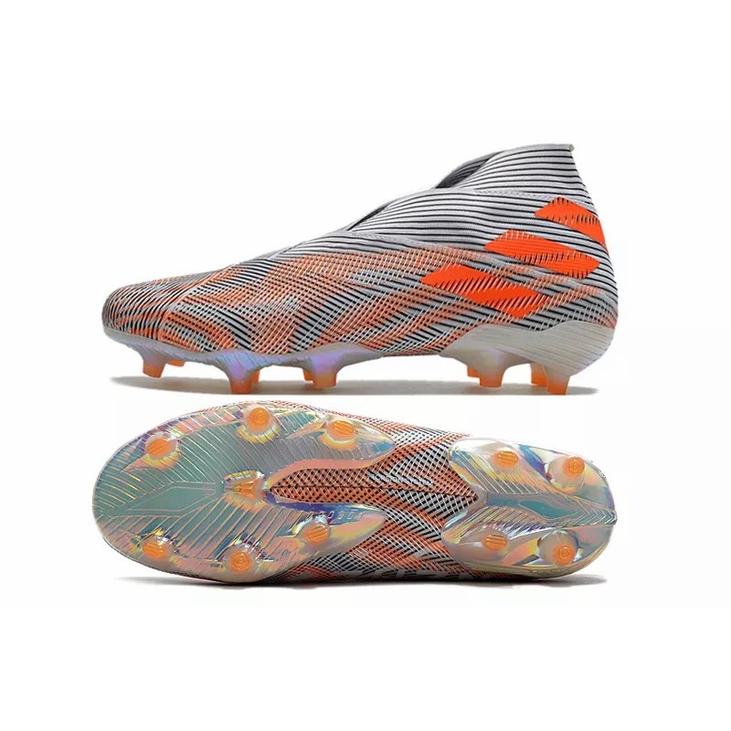 Botas de Fútbol Adidas Nemeziz 19 FG Hombre Dorado / Plateado / Blanco (#39~#45)