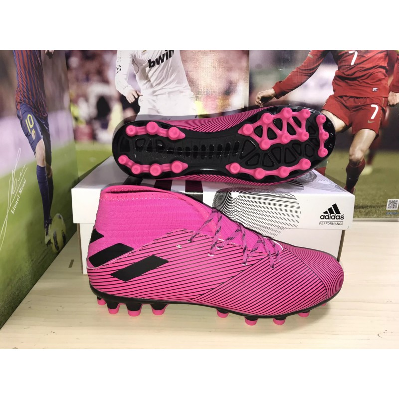 Botas de Fútbol Adidas Nemeziz 19.3 AG Unisex Rosa (#36~#45)