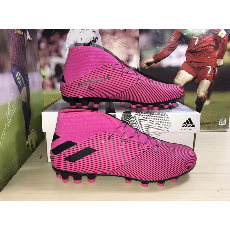 Botas de Fútbol Adidas Nemeziz 19.3 AG Unisex Rosa (#36~#45)