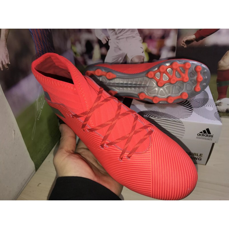 Botas de Fútbol Adidas Nemeziz 19.3 AG Unisex Rojo (#36~#45)