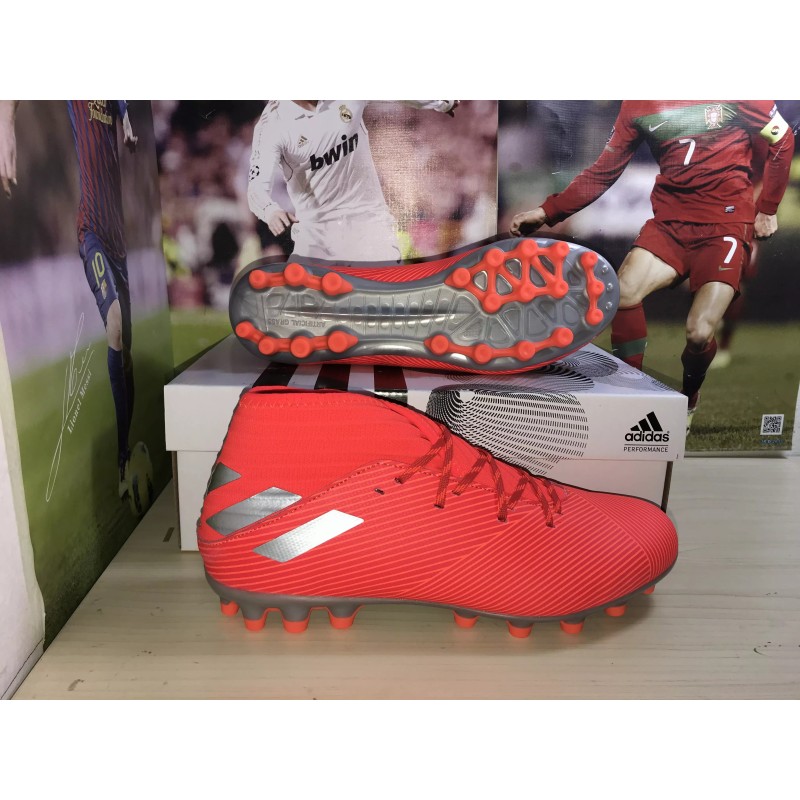 Botas de Fútbol Adidas Nemeziz 19.3 AG Unisex Rojo (#36~#45)
