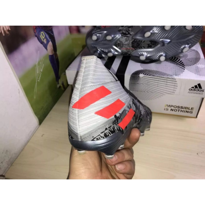 Botas de Fútbol Adidas Nemeziz 19 Hombre Gris (#39~#45)