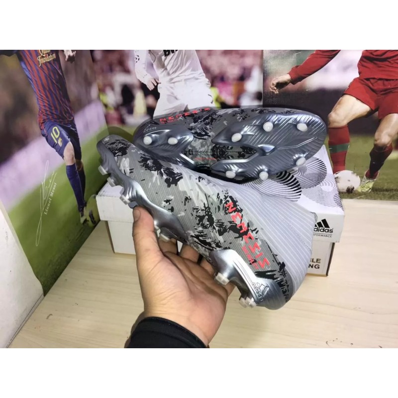 Botas de Fútbol Adidas Nemeziz 19 Hombre Gris (#39~#45)