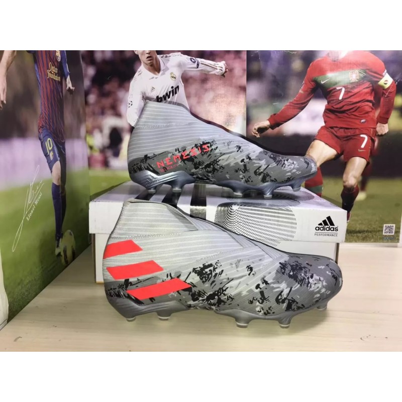 Botas de Fútbol Adidas Nemeziz 19 Hombre Gris (#39~#45)