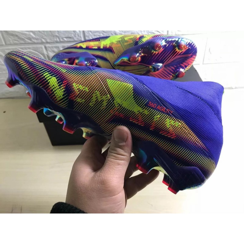 Botas de Fútbol Adidas Nemeziz FG Hombre Azul&Amarillo&Naranja (#38~#45)