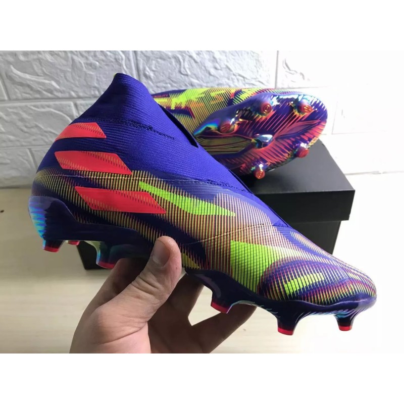 Botas de Fútbol Adidas Nemeziz FG Hombre Azul&Amarillo&Naranja (#38~#45)