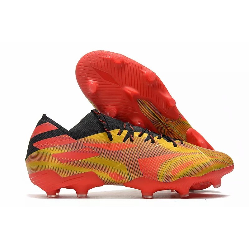 Botas de Fútbol Adidas Nemeziz Messi Rey Del Balon.1 FG  Hombre Rojo&Dorado (#39~#45) Código:BF0511