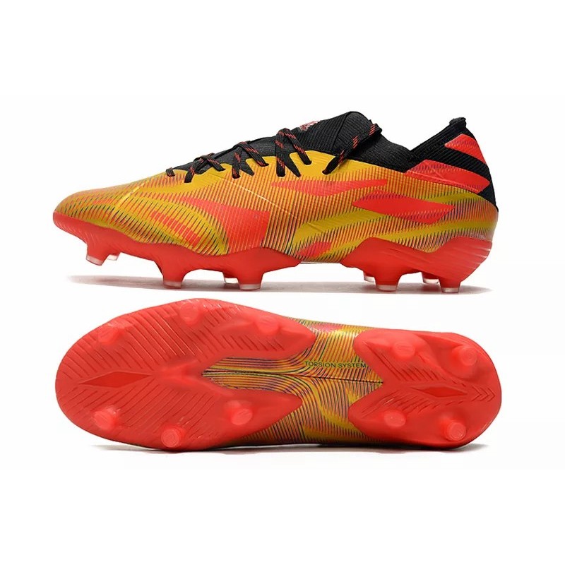 Botas de Fútbol Adidas Nemeziz Messi Rey Del Balon.1 FG  Hombre Rojo&Dorado (#39~#45) Código:BF0511