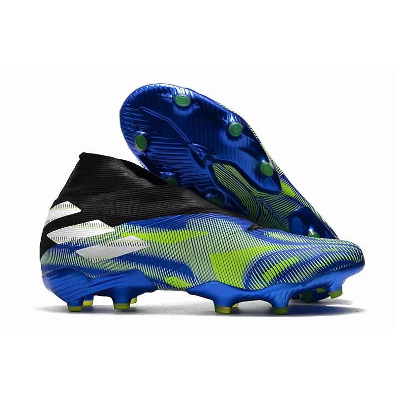 Botas de Fútbol Adidas Nemeziz FG Hombre Azul&Amarillo (#38~#45)