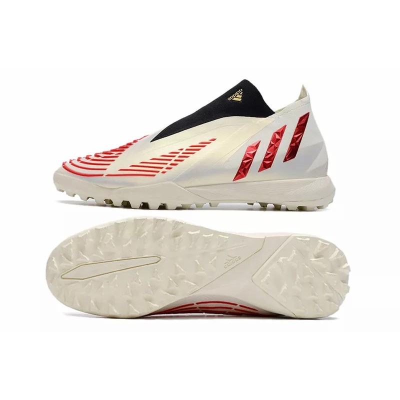 Botas de Fútbol Adidas Predator Edge1 TF Unisex Blanco&Rojo (#38~#45)