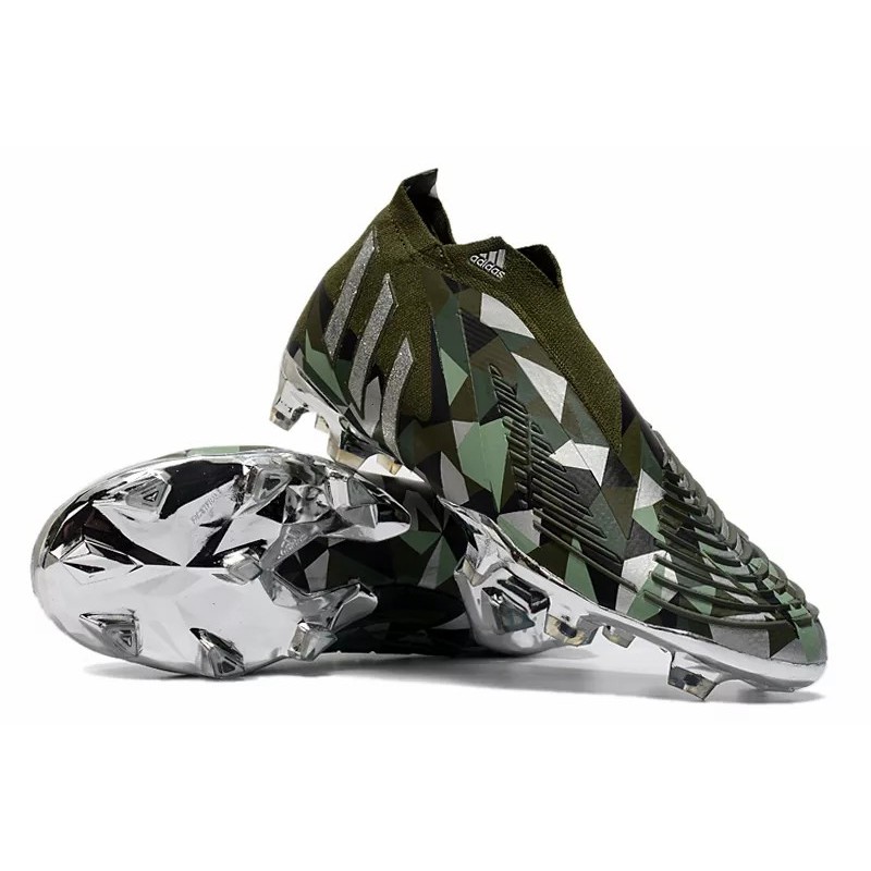 Botas de Fútbol Adidas Predator Edge Geometric FG Unisex Verde Camuflaje (#39~#45)