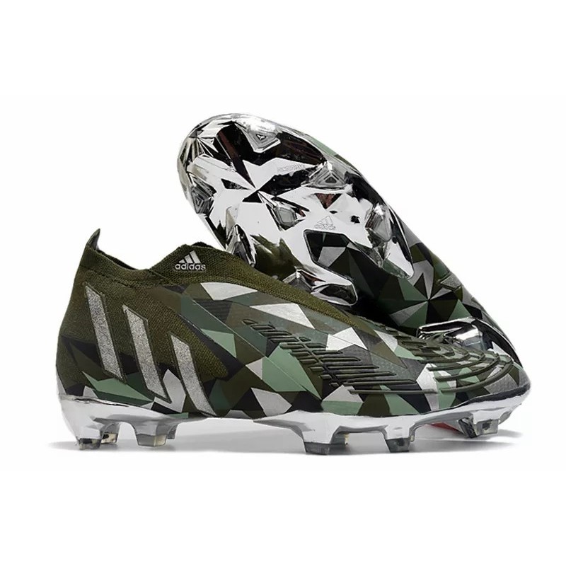 Botas de Fútbol Adidas Predator Edge Geometric FG Unisex Verde Camuflaje (#39~#45)