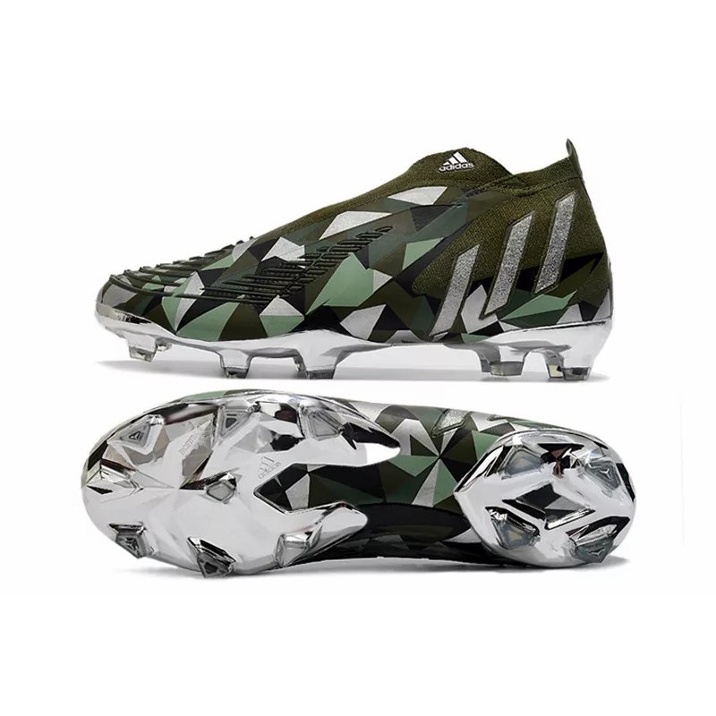 Botas de Fútbol Adidas Predator Edge Geometric FG Unisex Verde Camuflaje (#39~#45)