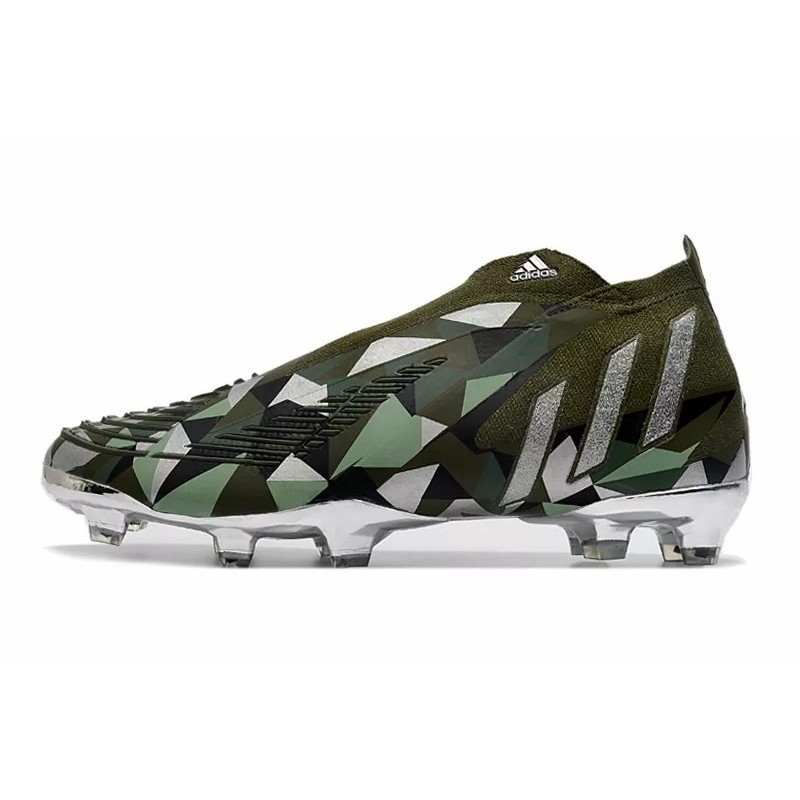 Botas de Fútbol Adidas Predator Edge Geometric FG Unisex Verde Camuflaje (#39~#45)