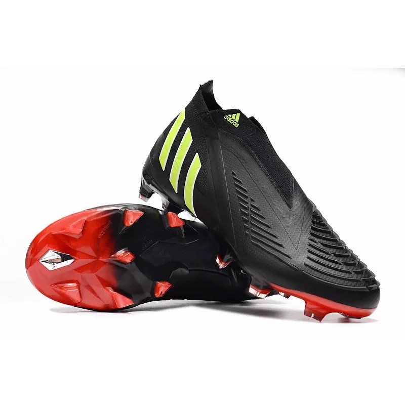 Botas de Fútbol Adidas Predator Edge Geometric FG 8 Unisex Negro&Verde Limón (#36~#45)