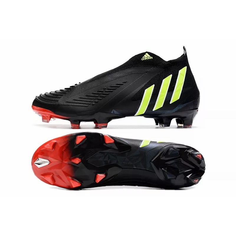 Botas de Fútbol Adidas Predator Edge Geometric FG 8 Unisex Negro&Verde Limón (#36~#45)