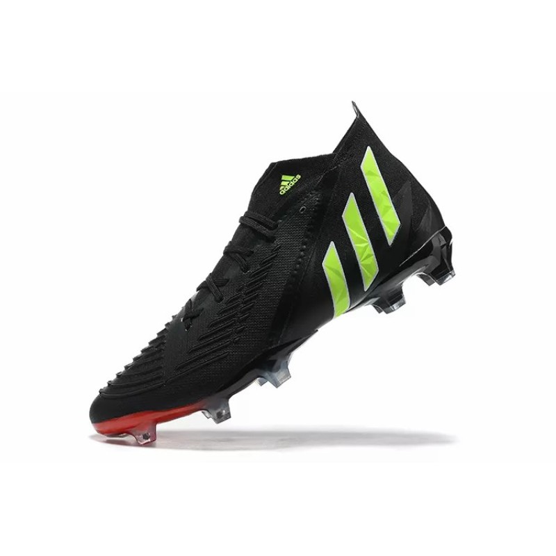 Botas de Fútbol Adidas Predator Edge Geometric.1 FG Hombre Negro&Verde Limón (#39~#45)